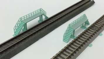 乗降台(ライトブルー) 量産品画像 着色済みストラクチャー