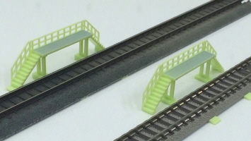 乗降台(ライトグリーン) 量産品画像 着色済みストラクチャー