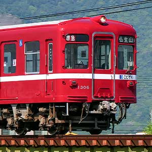 高松琴平電気鉄道1300形（追憶の赤い電車）2両編成トータルセット（動力付き）