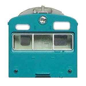 国鉄（JR）103系＜低運・非ユニット窓・冷改車・スカイブルー＞ 基本4両編成ボディキットA