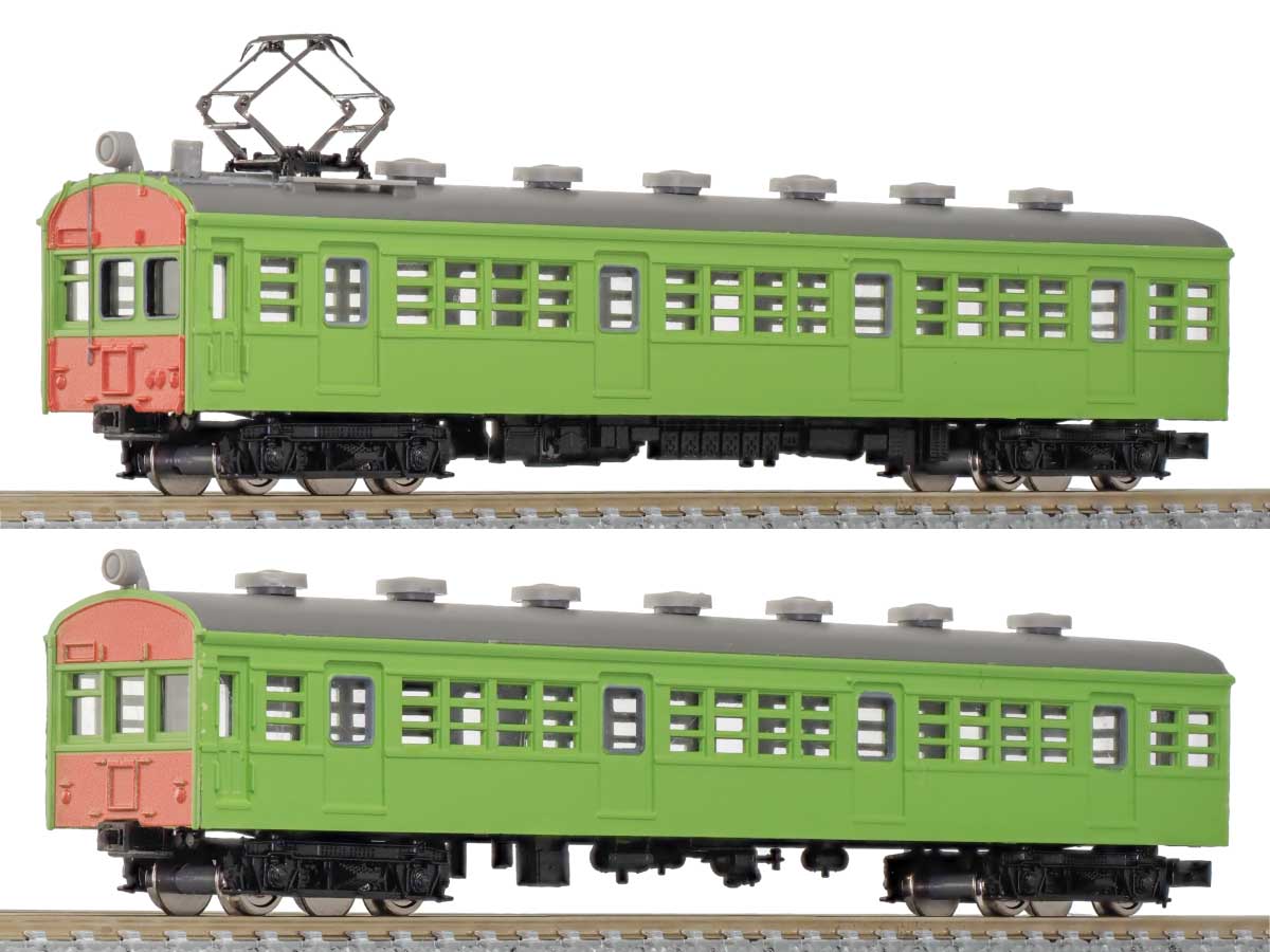 13013＞着色済み クモハ73形＋クハ79形 2両編成セット（ウグイス色 ...