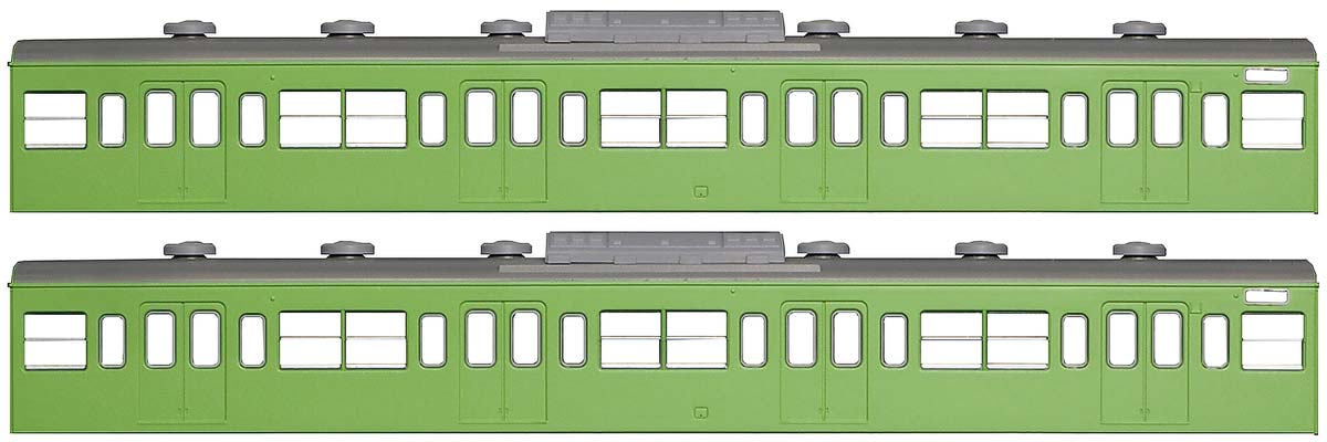 ＜18008＞国鉄（JR）103系＜低運・非ユニット窓・冷改車・ウグイス＞増結用サハ2両ボディキット 