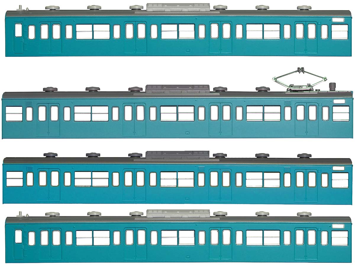 ＜18009＞国鉄（JR）103系＜低運・非ユニット窓・冷改車・スカイブルー＞