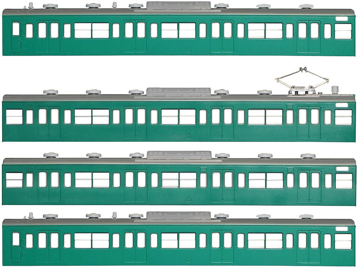 ＜18017＞国鉄（JR）103系＜低運・非ユニット窓・冷改車・エメラルドグリーン＞ 