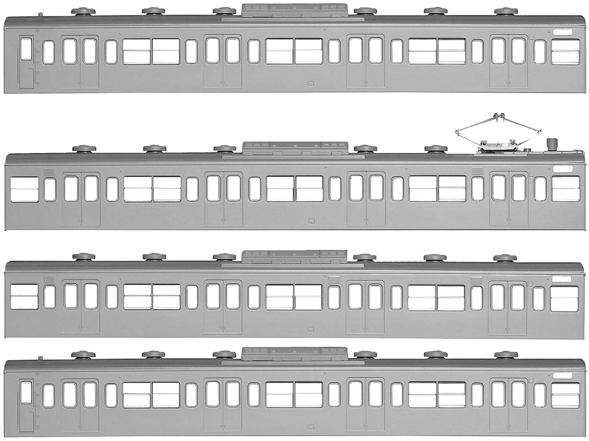 18501＞国鉄（JR）103系＜低運・非ユニット窓・冷改車＞ 基本4両編成