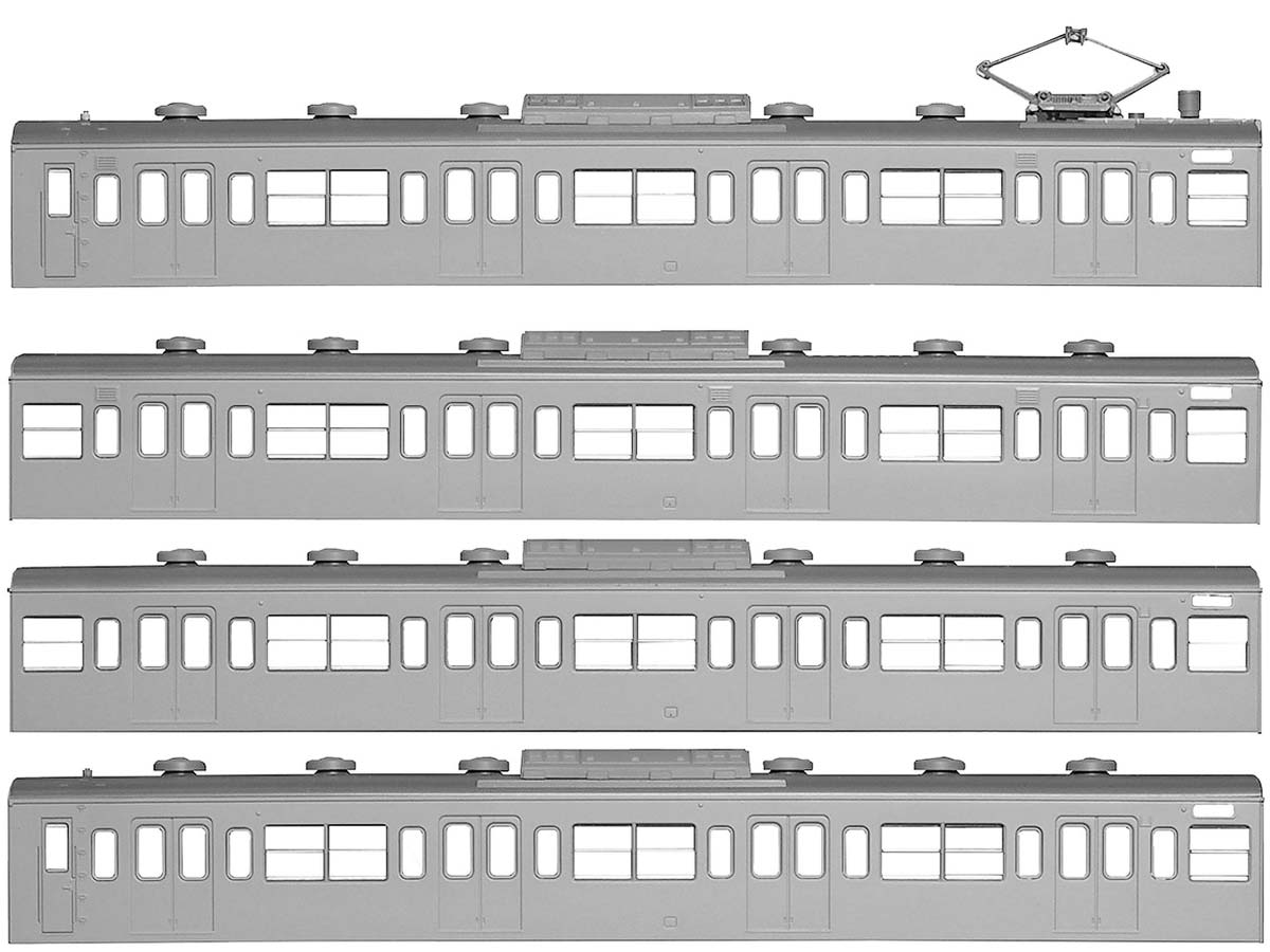 18502＞国鉄（JR）103系＜低運・非ユニット窓・冷改車＞ 基本4両編成