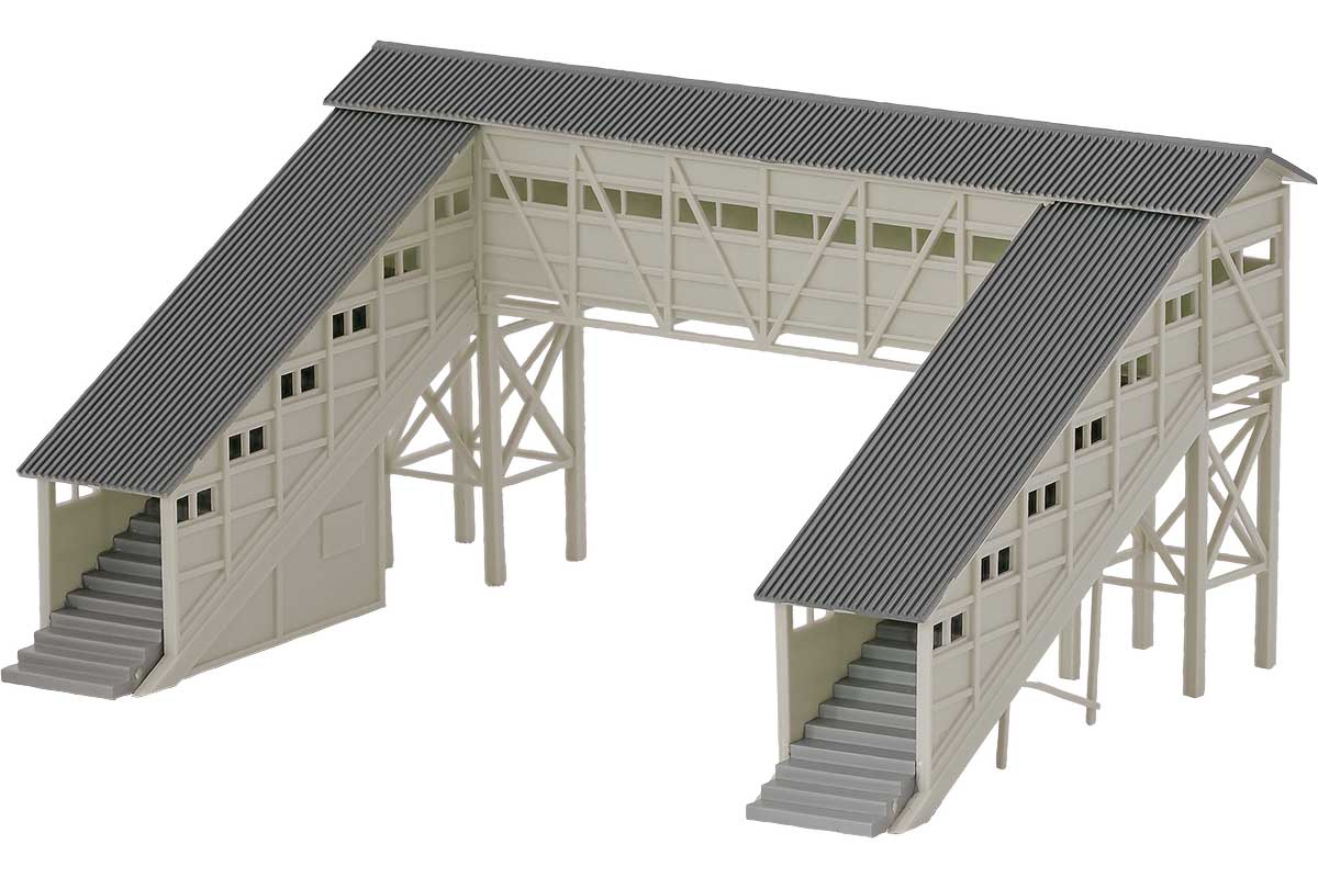＜2550＞着色済み 跨線橋（ライトグレー）