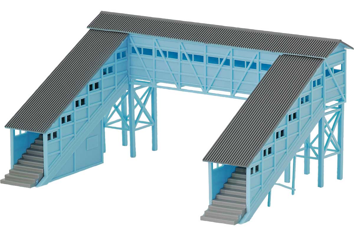 ＜2551＞着色済み 跨線橋（ライトブルー）