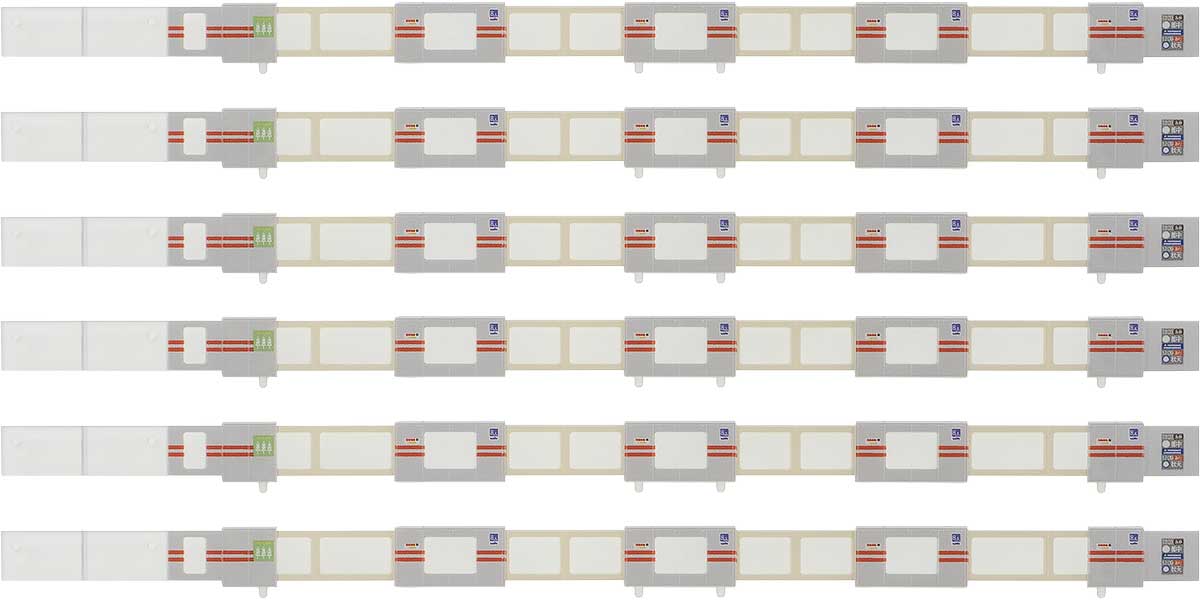 ＜2582＞着色済み ホームドア（小窓あり・20m級4ドア車用）6本組