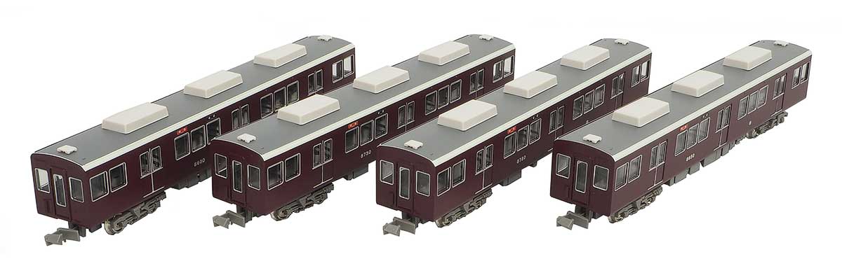 30265>阪急8000/8300系 1次車 増結用中間車4両セット(動力無し)|N