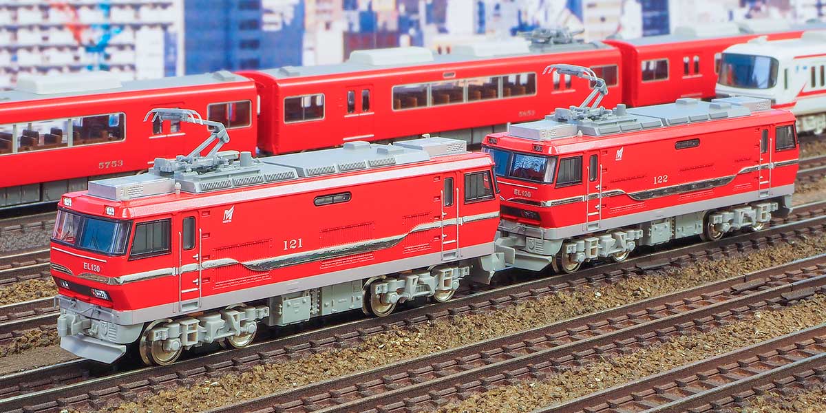 30655＞名鉄EL120形電気機関車 2両（M＋T）セット（動力付き）｜Nゲージ車両（完成品モデル）｜Nゲージ鉄道模型のグリーンマックス