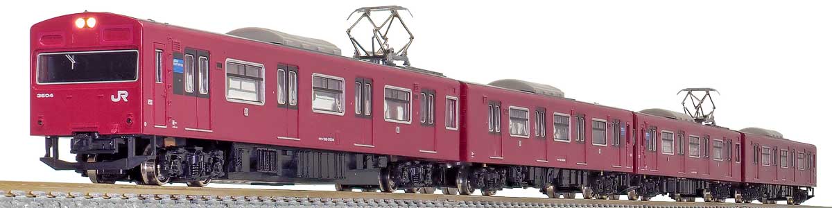 31512＞JR103系3500番台 播但線（台車黒）4両編成セット（動力