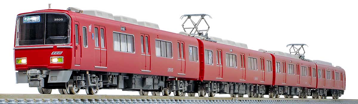 ＜31697＞名鉄3500系（機器更新車・行先表示点灯）増結4両編成セット