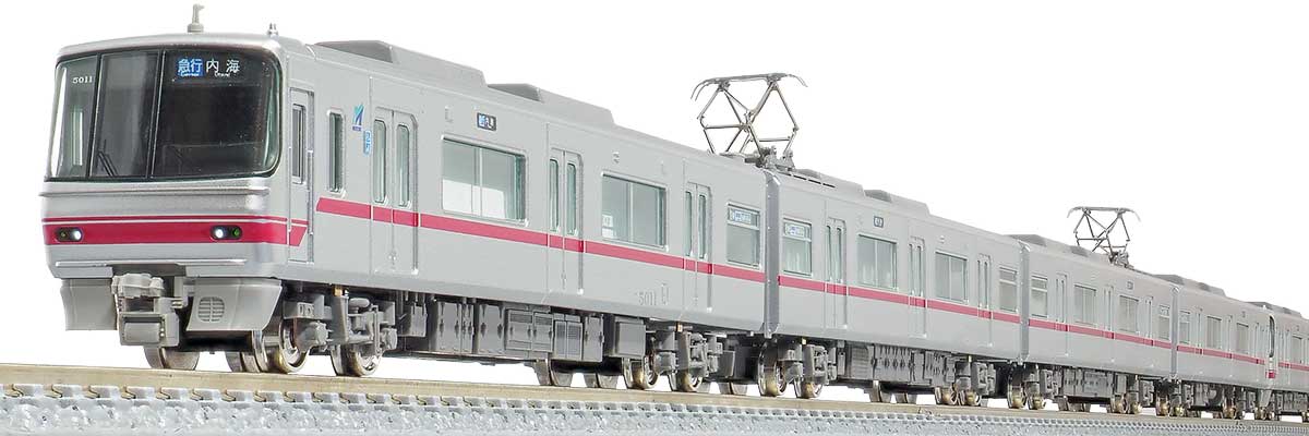 31713名鉄5000系ボルスタレス台車編成・標識灯点灯8両編成セット動力付き