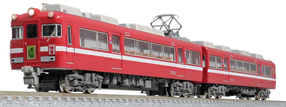 パーティを彩るご馳走や 31819＞名鉄7700系 白帯車1990（妻面窓付き）基本2両編成セット その他