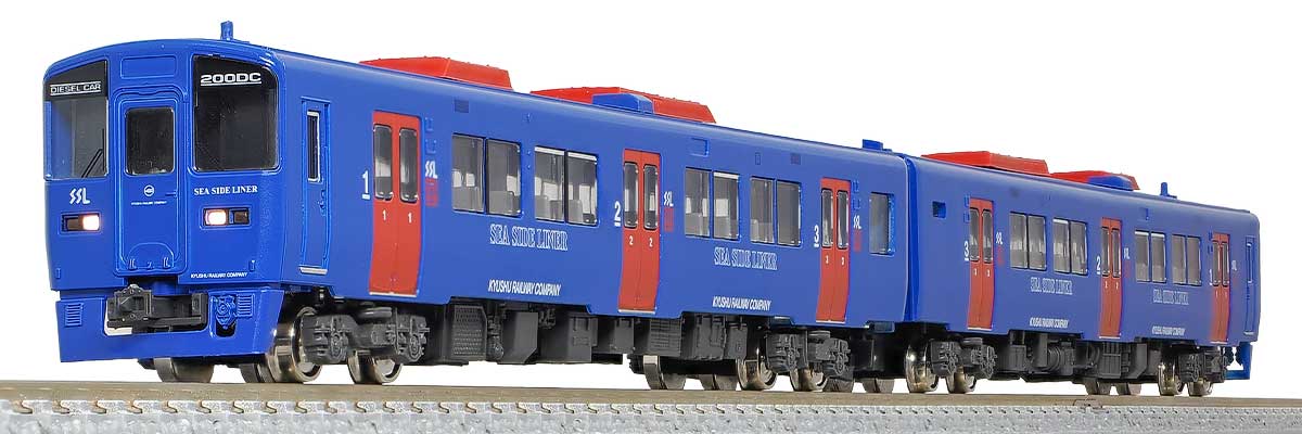 ＜32042＞JR九州キハ200形（シーサイドライナー・車番選択式）増結2両編成セット（動力無し）