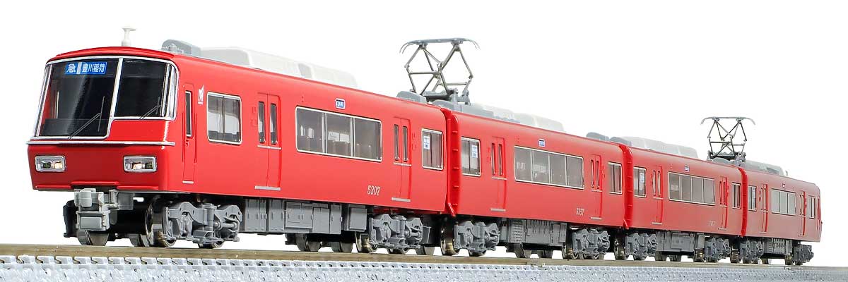 <32086>名鉄5300系(FS315台車・車番選択式)増結4両編成セット(動力無し)