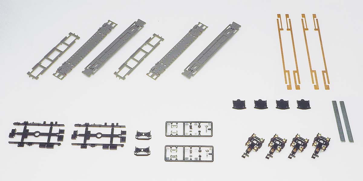 ＜7507＞床下台車セット 通勤タイプ クハ（サハ）2両用A（動力無し）