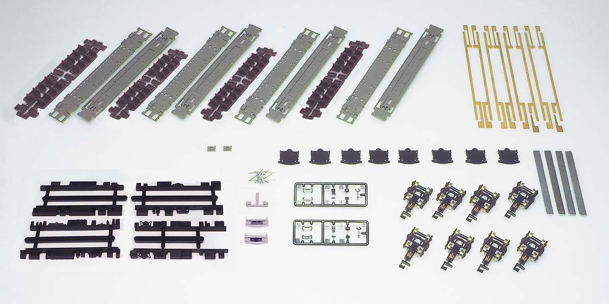 ＜7510＞床下台車セット 近郊タイプ 基本4両用A（動力無し）