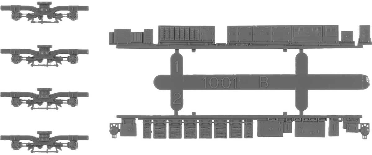 ＜8505＞動力台車枠・床下機器セット A-21（SSタイプ＋1001BM）