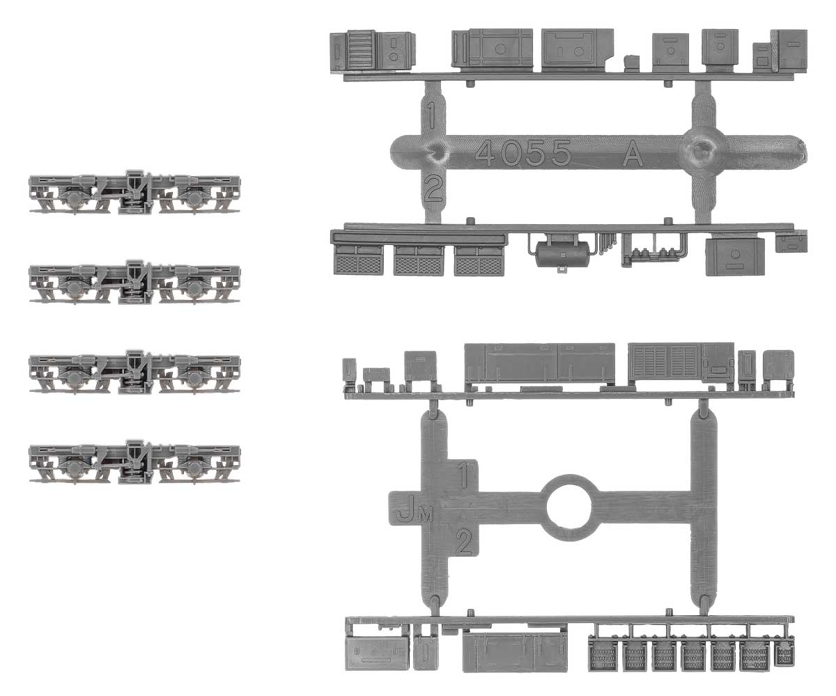 ＜8522＞動力台車枠・床下機器セット A-36（FS345＋4055A／JM）