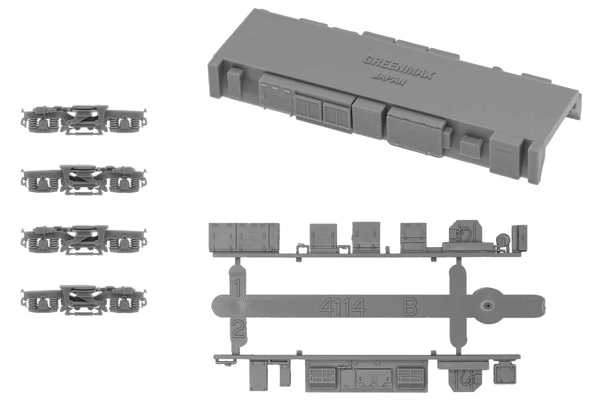 ＜8525＞動力台車枠・床下機器セット C-02 （THタイプ（グレー）＋4114BM／Tpu Mカバー）