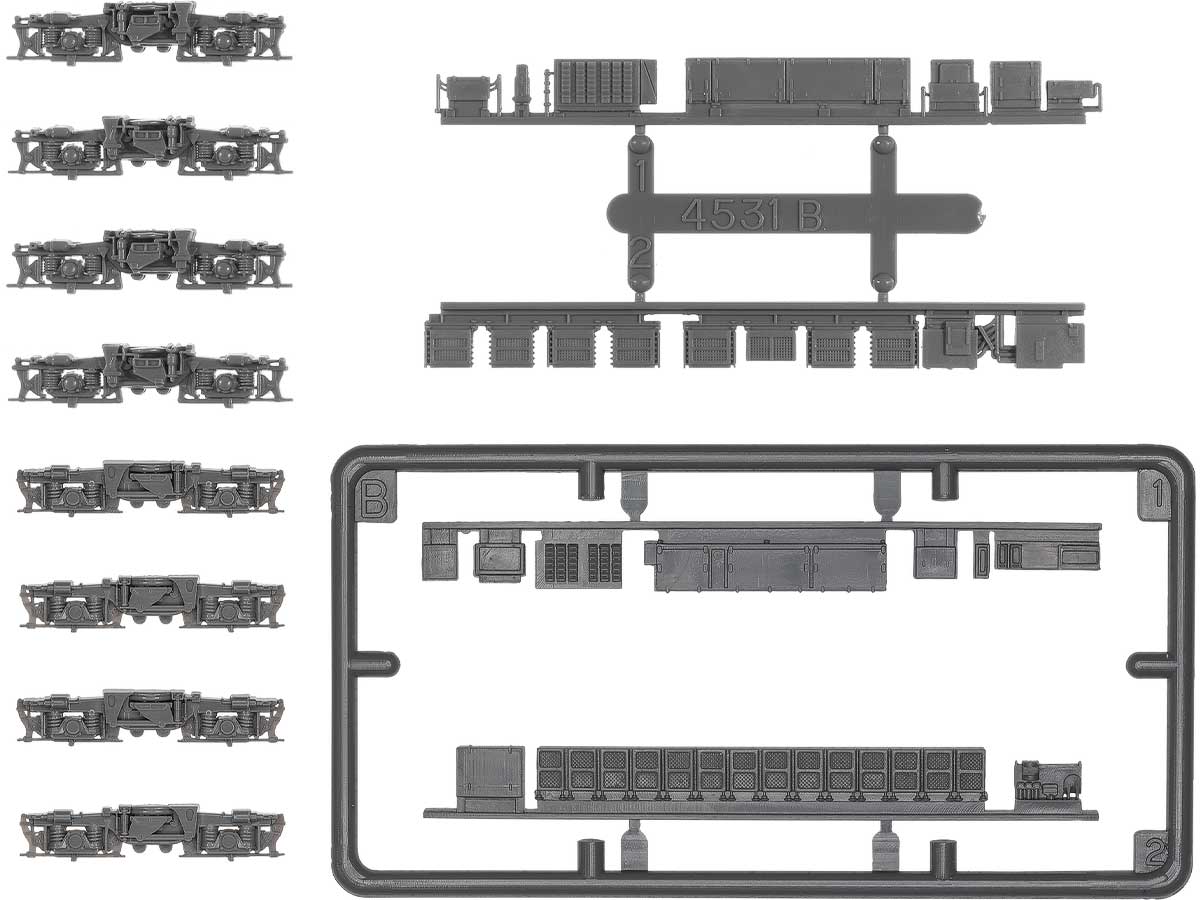 ＜8527＞動力台車枠・床下機器セット A-40（KDタイプ／新KDタイプ（KD301）＋4531BM／BM）