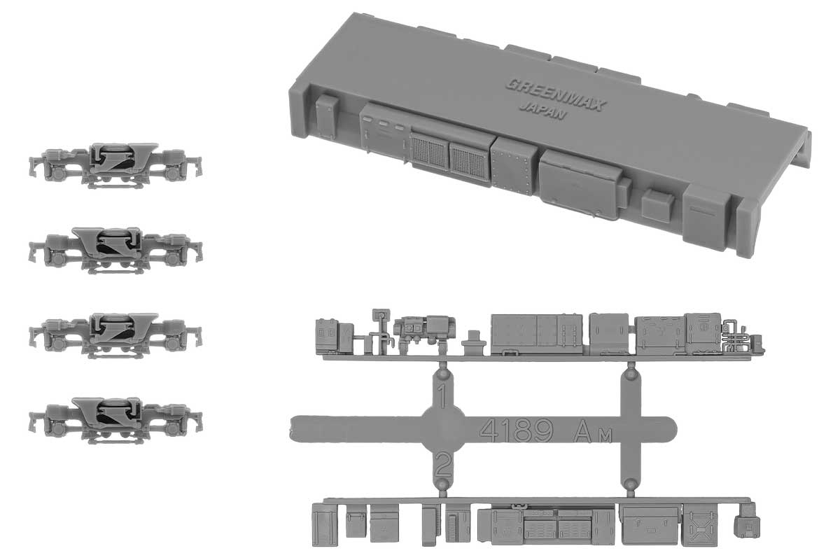 ＜8534＞動力台車枠・床下機器セット C-04 （TH600（グレー）＋4189AM／Tpu Mカバー）