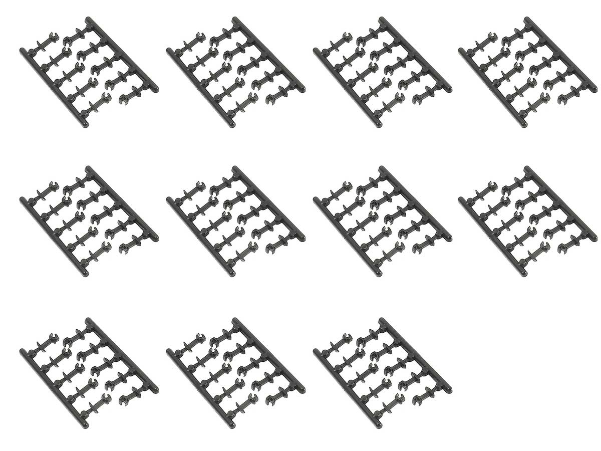 ＜8900＞ナックルカプラー・徳用パック（中・黒／10個入り）