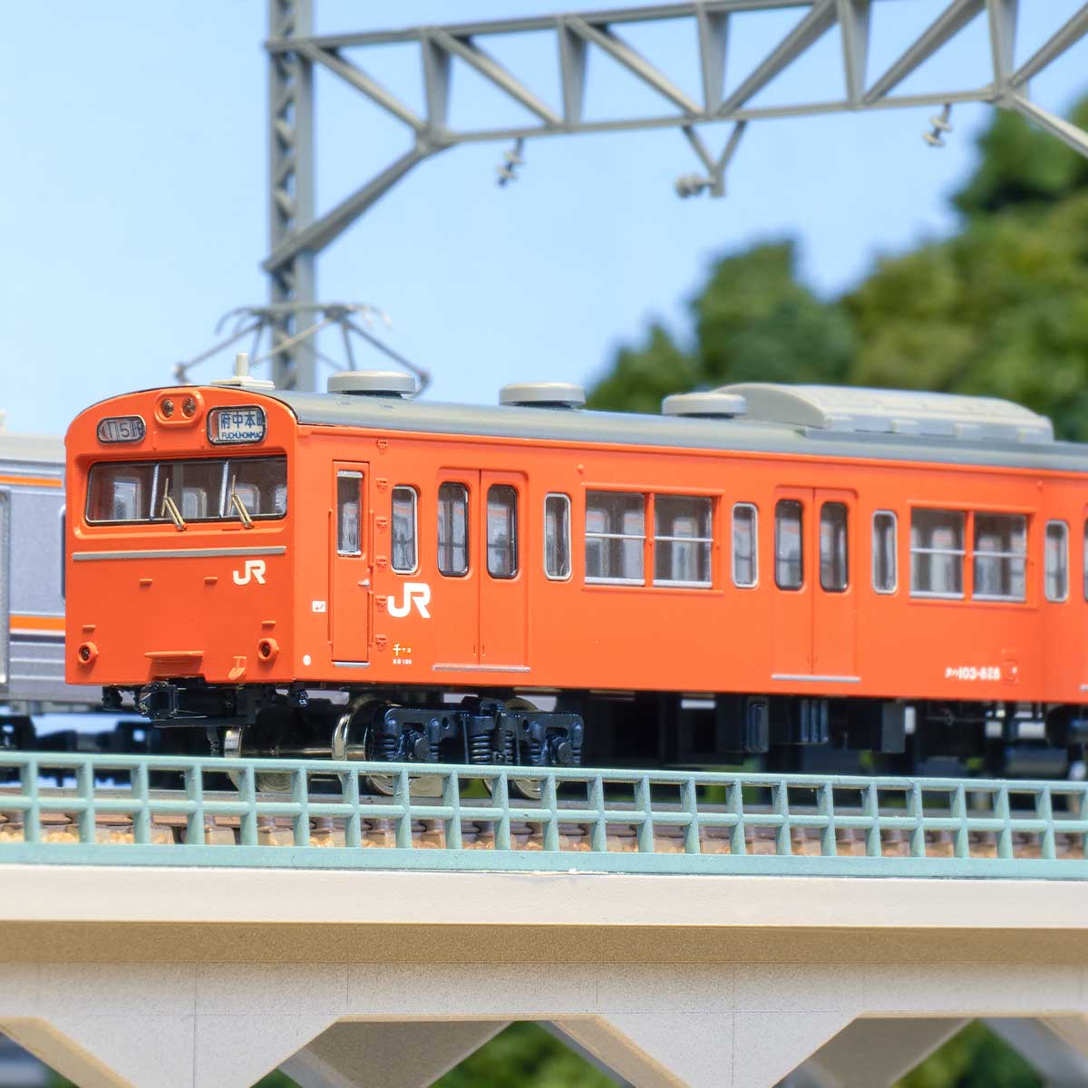 グリーンマックス 103系 体質改善車 低運転台 8両セット 1256C＞JR103系体質改善車40N クハ103（低運・スカイブルー）1両