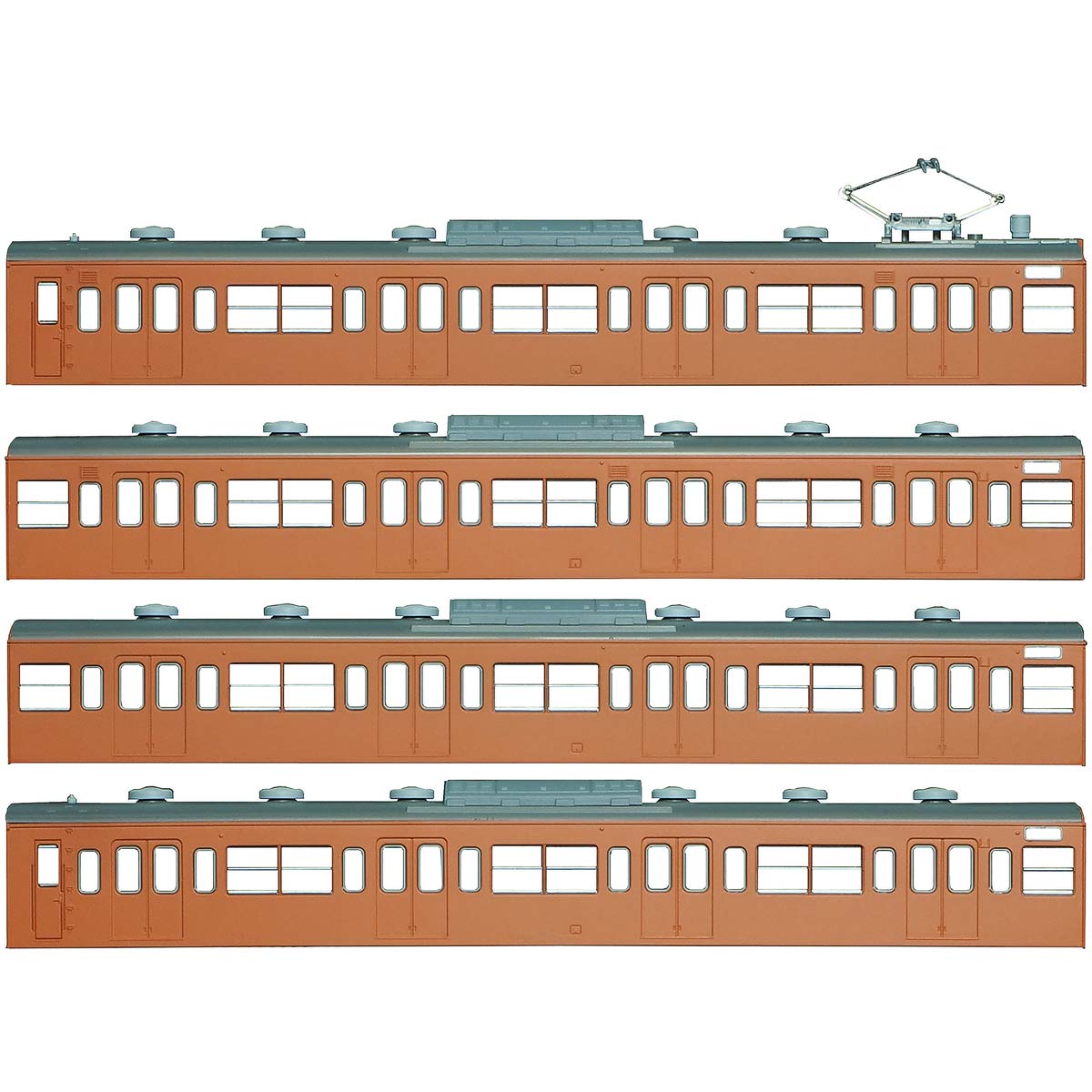 18002＞国鉄（JR）103系＜低運・非ユニット窓・冷改車・オレンジ