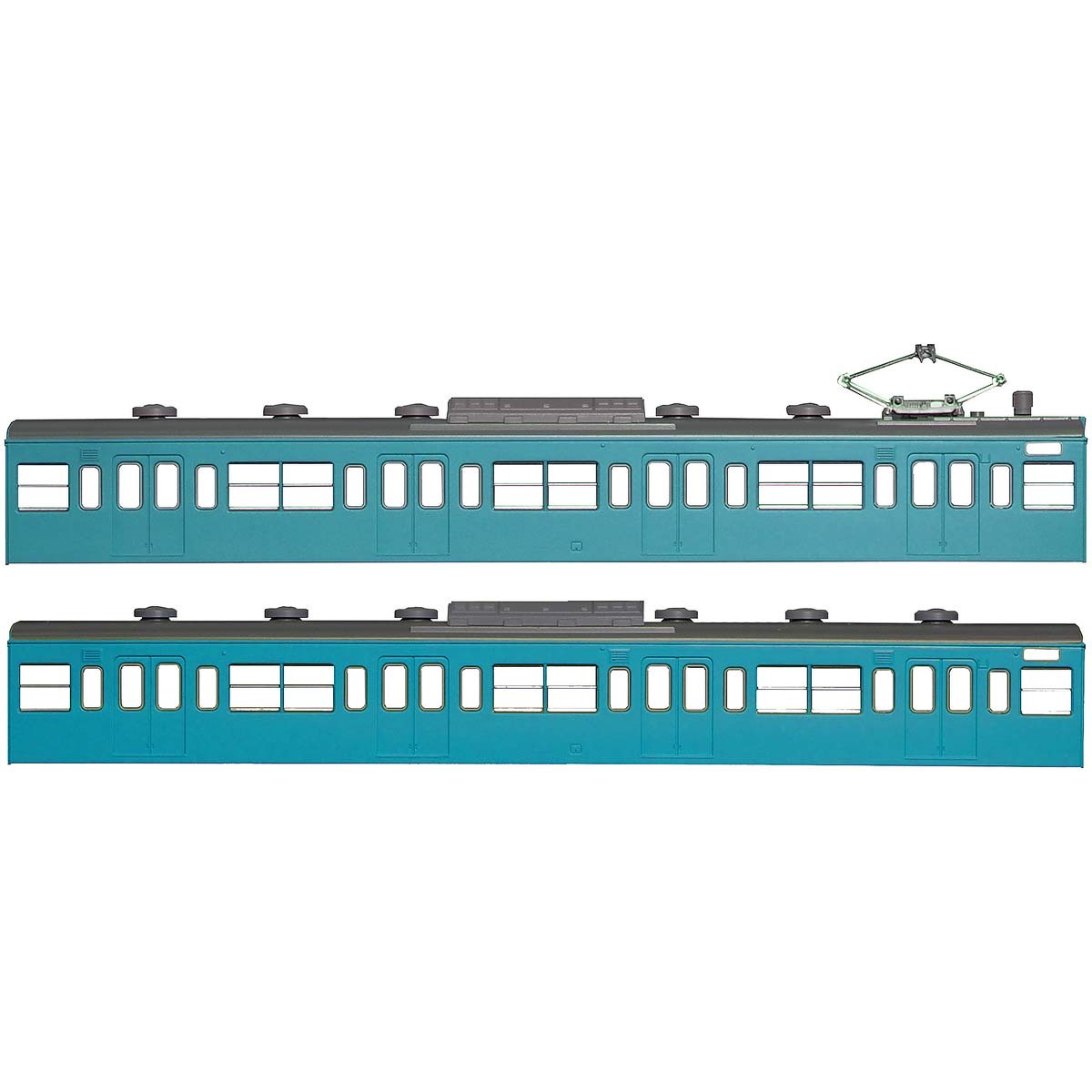 18011＞国鉄（JR）103系＜低運・非ユニット窓・冷改車・スカイブルー