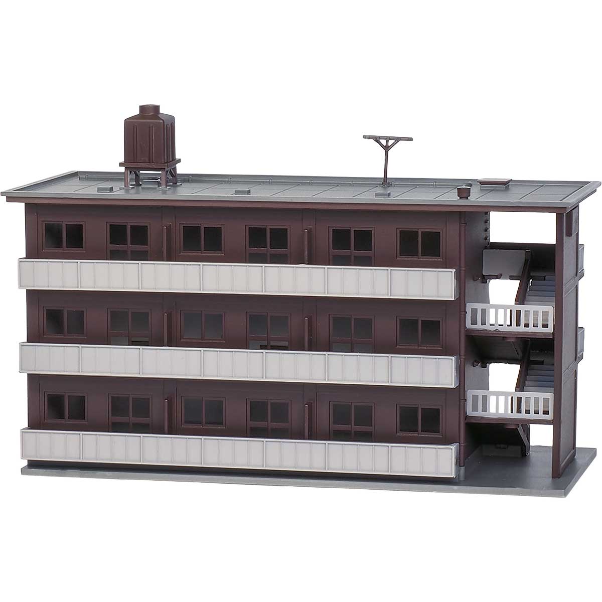2613＞着色済み 集合住宅（現代風）｜着色済みストラクチャー｜Nゲージ鉄道模型のグリーンマックス