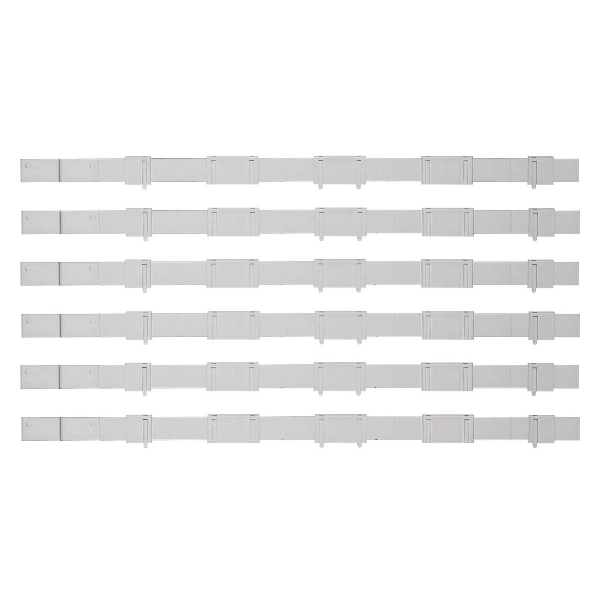 2635＞ホームドア（クリア・20m級4ドア車用）6本組｜着色済み