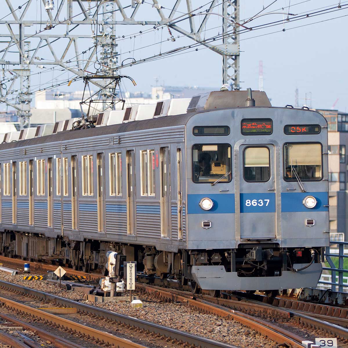 50823＞東急電鉄8500系（8637編成・青帯）10両編成セット（動力