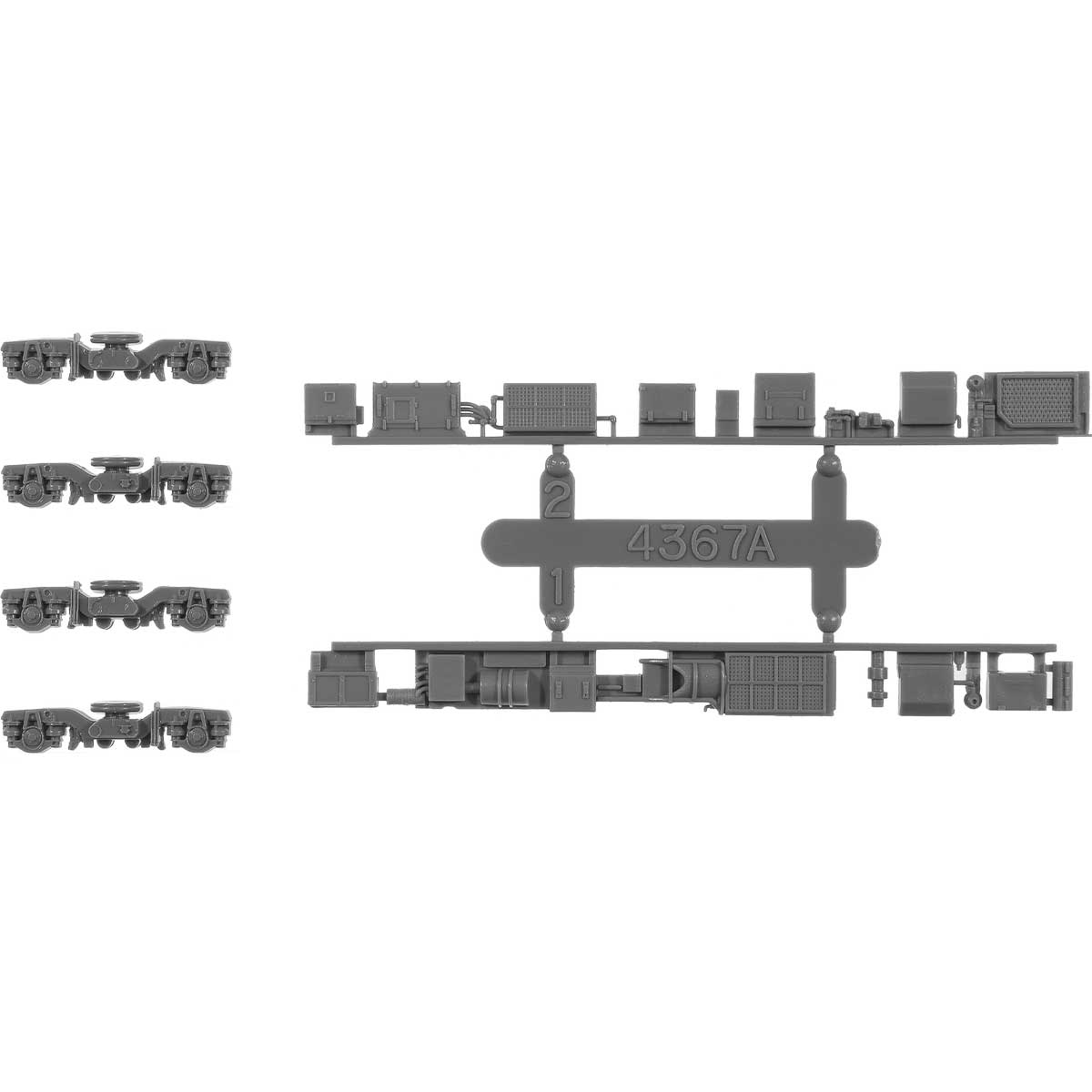 動力台車枠・床下機器セットA-02（DT600K＋4367AM）