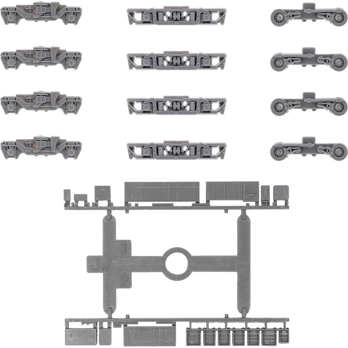 動力台車枠・床下機器セットA-30 （TS807／D-16／パイオニア+JM）［灰色］