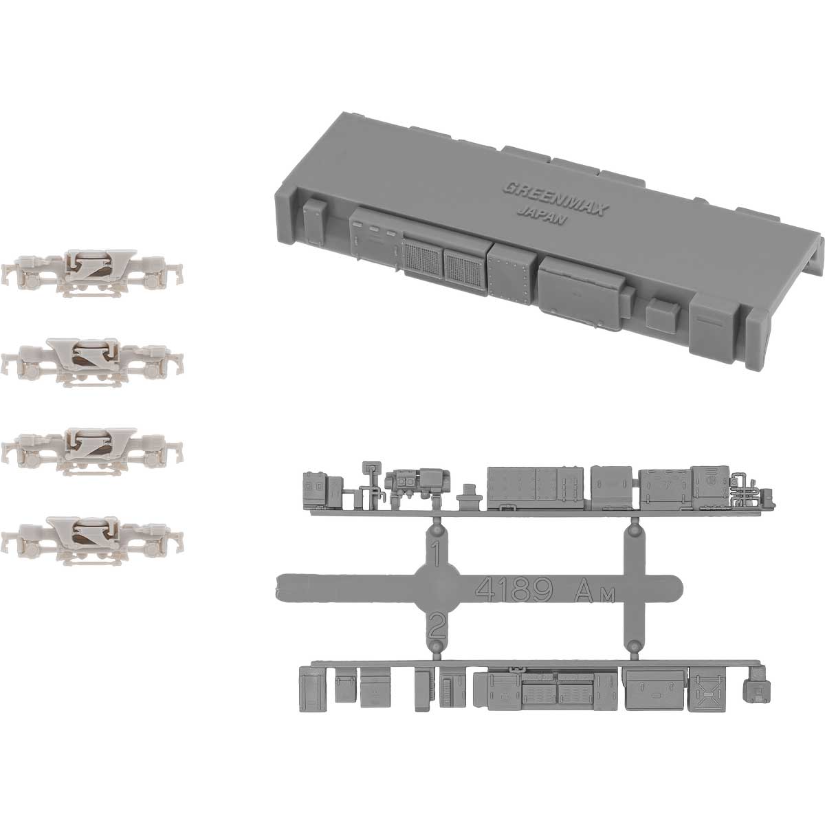 8518＞動力台車枠・床下機器セット C-01（TH600＋4189AM／Tpu Mカバー