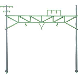 複線架線柱（ライトグリーン）