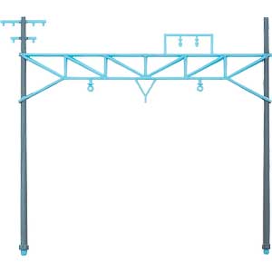 複線架線柱（ライトブルー）