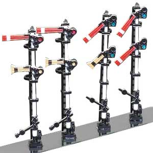 着色済み 腕木式信号機セット