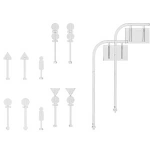 道路標識セット（クリア）