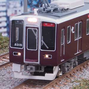 阪急8300系「京都線」3次車 シングルアームパンタ車8両編成セット（動力付き）