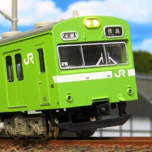 JR103系（関西形・ウグイス・NS407編成・グレー台車）4両編成セット（動力付き）