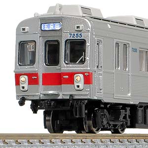 東急電鉄7200系（池上線・冷房車・赤帯）3両編成セット（動力付き）