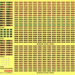 東武50000系（50000型／50050型）対応 行先表示ステッカー