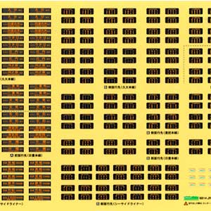 JRキハ220形200番台対応 行先表示ステッカー